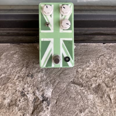 JHS Morning Glory V3 hand painted Union Jack British Flag green Bluesbreaker style electric guitar pedal image 1