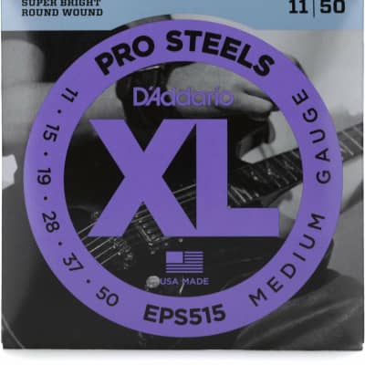 D'Addario Pro Steels Super Bright Round Wound Medium Gauge EPS515 image 1