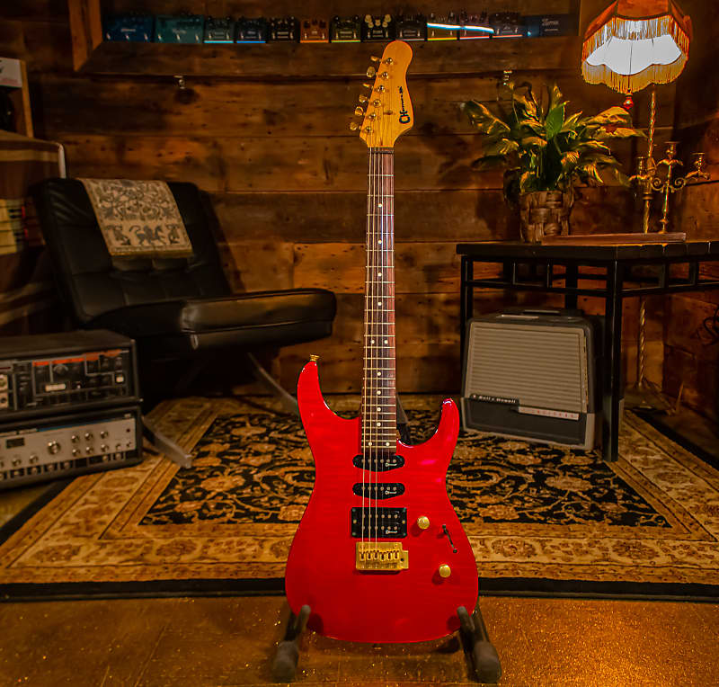 90s Charvel SD-37 Electric Guitar - Made In Japan - HSS - Red