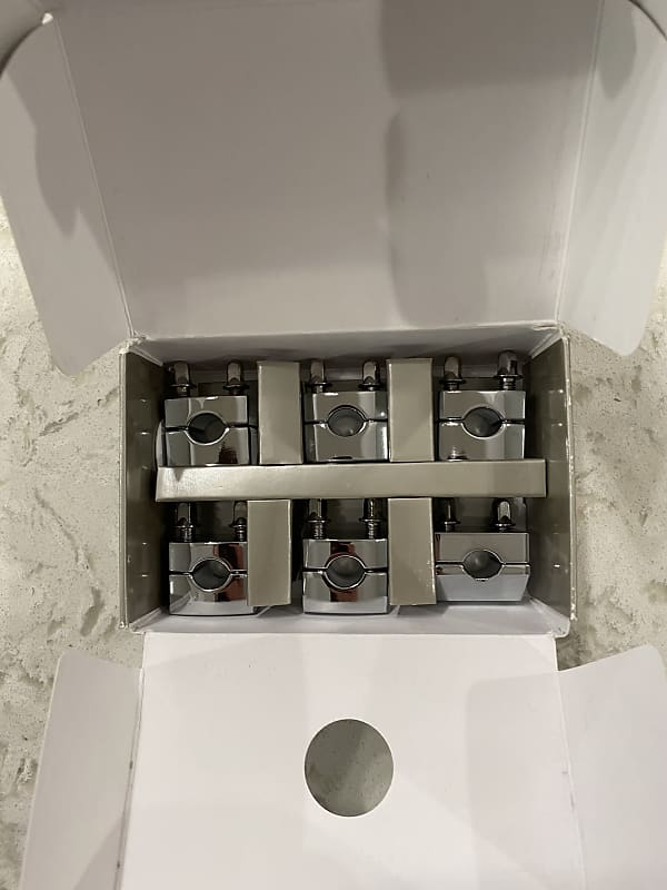 6Pack DW Floor Tom/Rack Tom Memory Locks Chrome Reverb