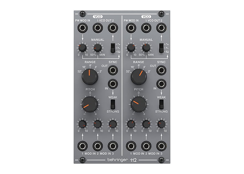 Behringer 112 Dual VCO Eurorack Synthesizer Module Reverb