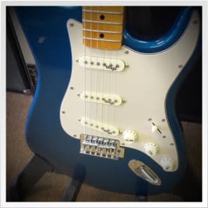 SX Custom Handmade VTG Series Stratocaster Metallic Blue w/gig bag & upgraded pups image 2