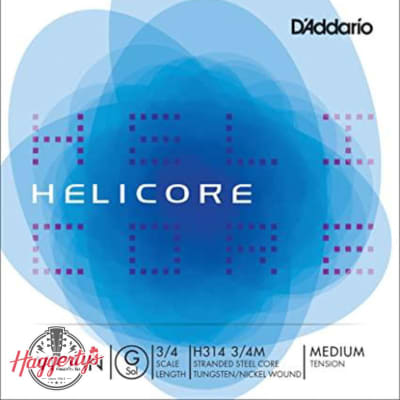 D'Addario Helicore 3/4 Violin String Set - Medium Tension - H310 3/4M image 1