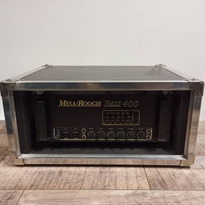 Mesa Boogie Bass 400 Bass Amp Head 1985 - 1989 USA w/ SUS-4 Shockmount Rack image 3