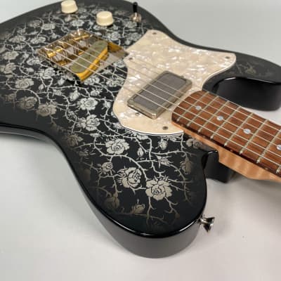 2018 Echopark Clarence Rose Left-Handed Electric Guitar USA w/OHSC image 9