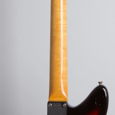 Fender  Jaguar Solid Body Electric Guitar (1962), ser. #91240, original brown tolex hard shell case. image 9