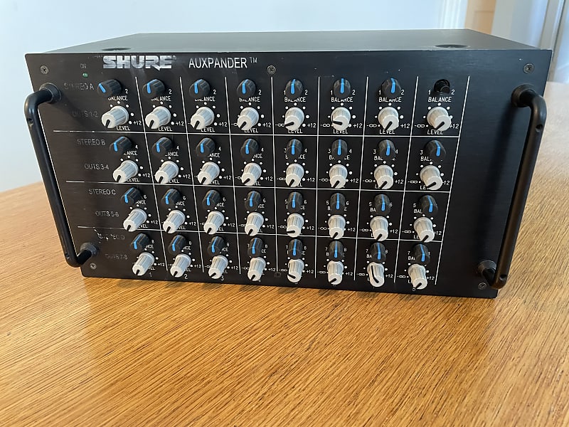 SHURE AuxPander 8ステレオ マトリックスミキサー 通電確認済み Shure Auxpander 8 Channel Matrix Mixer | Reverb