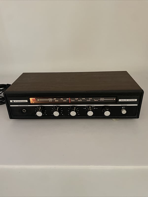 Standard Solid State  Rare Vintage Tuner Receiver Wood Grain SR-A102SU READ DESC  			