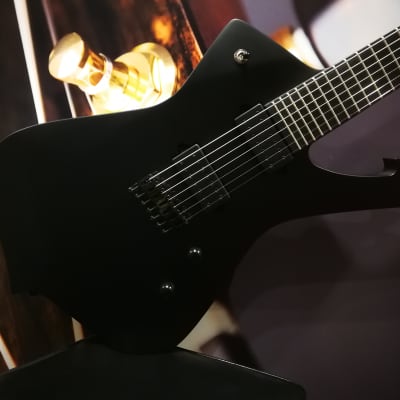 Ibanez ICTB721-BKF Iron Label Iceman E-Guitar 7 String - Black Flat + Bag for sale