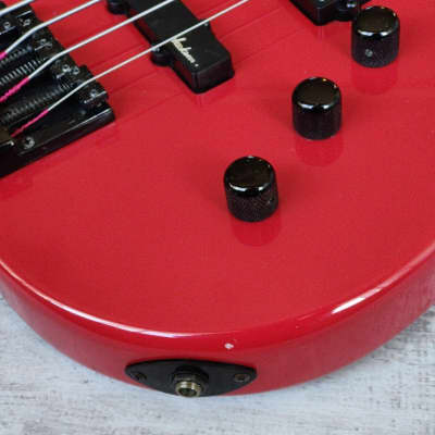 1985 Charvel Jackson Japan Model 2B PJ Bass (Red) image 2