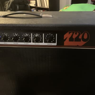 1970s Univox Stage 720 Lead Twin Guitar Amp - Black image 3
