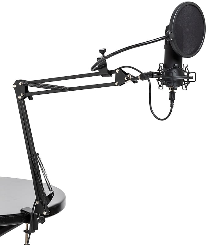 Stagg Sum45 Set Cardioid USB microphone set with microphone, stand, shock mount, pop filter and USB cable image 1