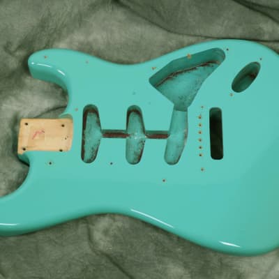 1980s Fender Stratocaster JV Reissue Body MIJ  - Seafoam Green image 2