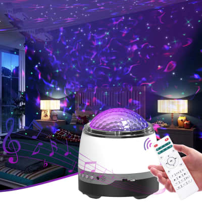 Lekato LED Music Star Galaxy Projector Bluetooth Music Speaker Lamp Light Remote Control image 2