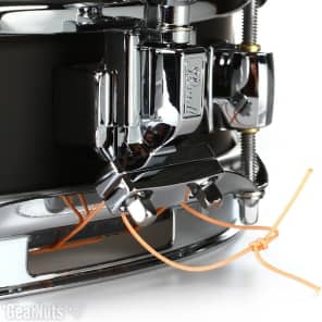 Pearl S1330 Steel Effect Piccolo Snare Drum - 3-inch x 13-inch - Black image 4