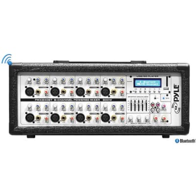 Pyle Bluetooth 8-Channel 800-Watt Powered Mixer with MP3 Integration image 2