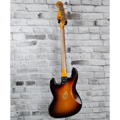 Fender Custom Shop 1961 Jazz Bass Heavy Relic, 3A Rosewood Fingerboard, 3-Color Sunburst image 2
