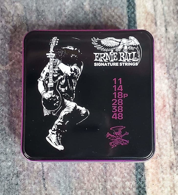 Ernie Ball Electric Guitar Strings - Slash Signature Series 3 Pack In Collectors Tin image 1