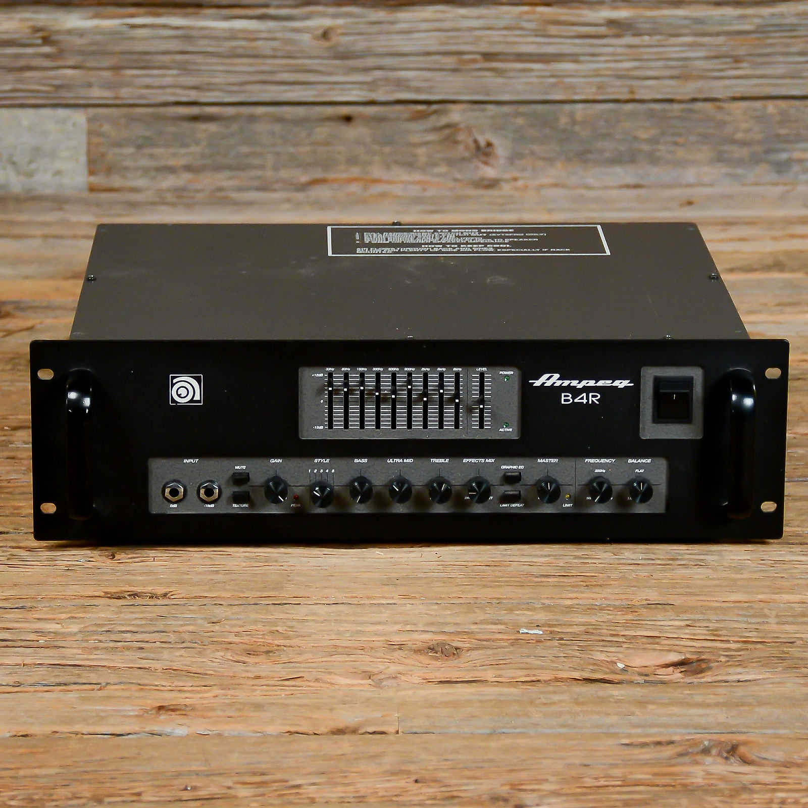 Ampeg B4R 1000-Watt Rackmount Bass Amp Head | Reverb