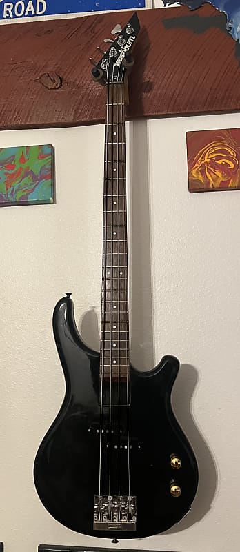 Washburn B-2 MIJ 1980's Bass w/ OHSC - Gloss Black | Reverb