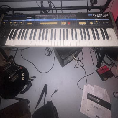 Korg Poly-61M Polyphonic Synthesizer 1980s - Gray