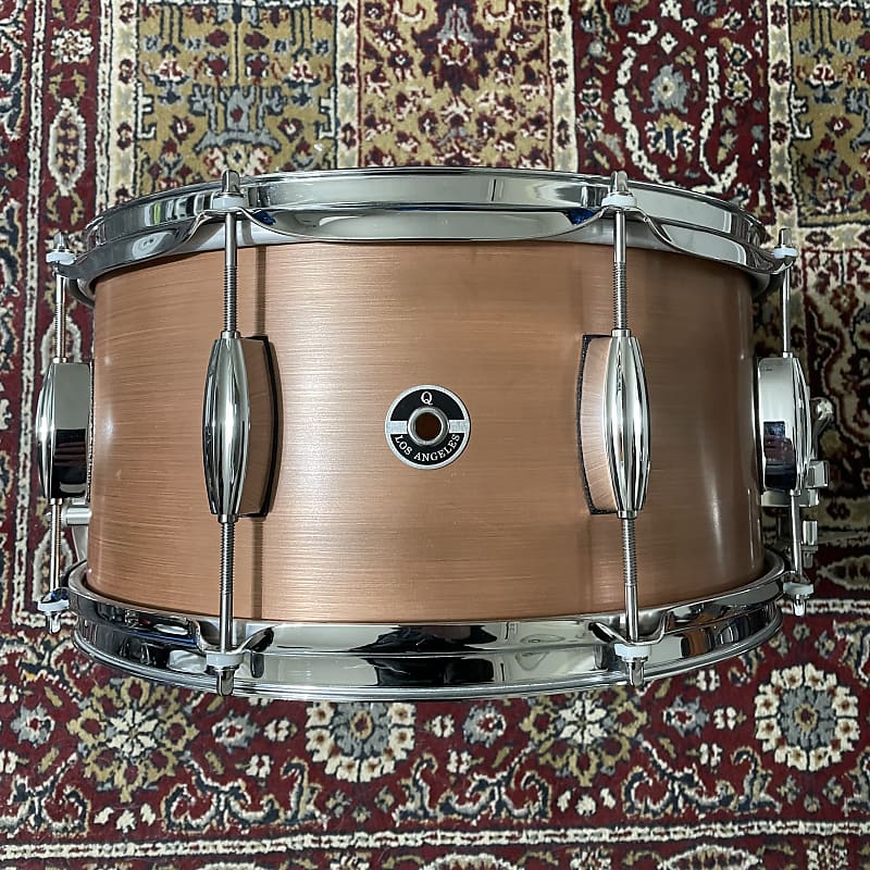 Q Drum Co. Copper Plate 14x7 Snare Drum Reverb