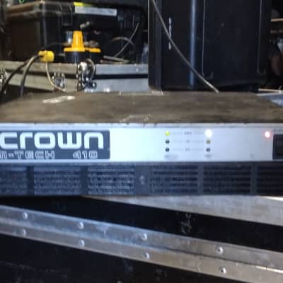 Crown Com-Tech 410 2-Channel Commercial Power Amplifier 1990s - Silver and Black image 1