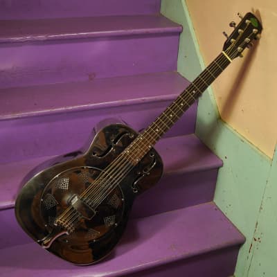 2000s Regal RC-2 Duolian Resonator Guitar w/National Hot Rod Cone Upgrade (VIDEO! Fresh Work, Ready) for sale