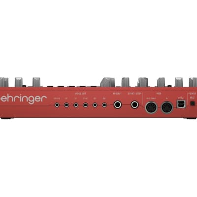 Behringer RD-6-RD Analog Drum Machine (Red) image 3