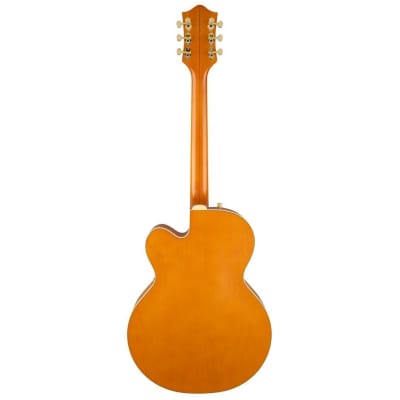 Gretsch G6120T-55 Vintage Select Edition '55 Chet Atkins 6-String Right-Handed Electric Guitar with Hollow Body, Bigsby Tailpiece, and Rosewood Fingerboard (Vintage Orange Stain Lacquer) image 2
