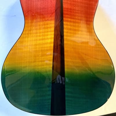 Smiger ARS-18-24 Premium Arm-rest colorful 24" Concert Ukulele with Solid Spruce Top image 9