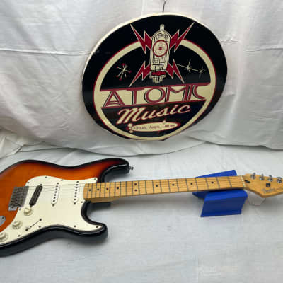 Fender Standard Stratocaster Guitar with humbucker in bridge position 1996 - 3-Color Sunburst / Maple fingerboard image 1
