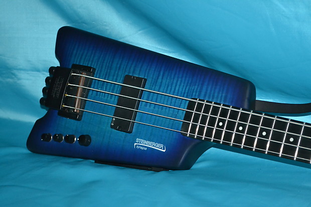 Steinberger Synapse XS-1FPA Custom 4 String Bass with Gig Bag and Extras