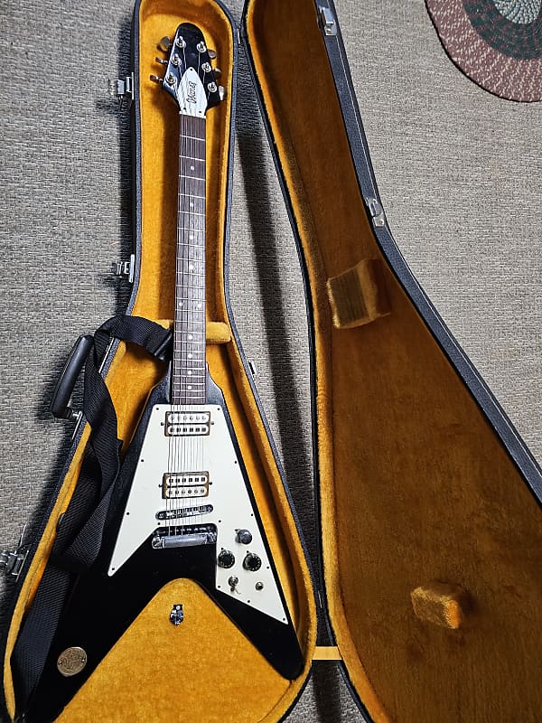 Ibanez Flying v 1973 - Black | Reverb