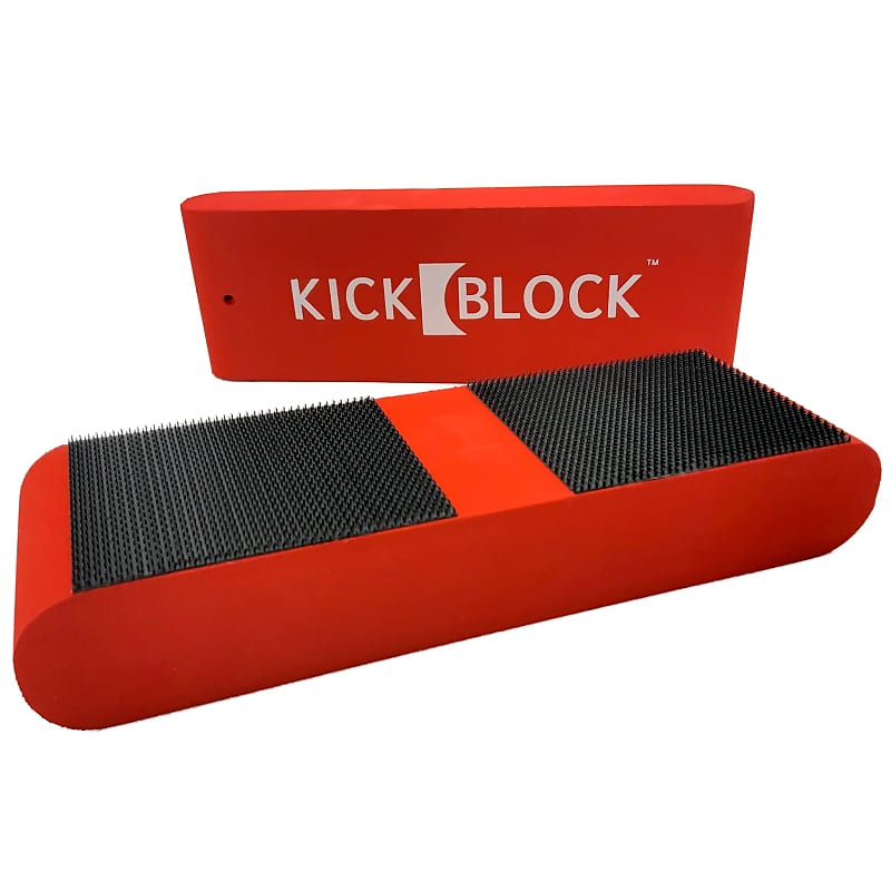 Kick Block Shock Absorbing Bass Drum Anchor Red Reverb