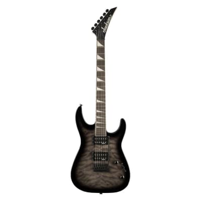 Jackson JS Series Dinky JS20 DKQ 2PT 6-String Right-Handed Electric Guitar with Amaranth Fingerboard (Transparent Black) for sale