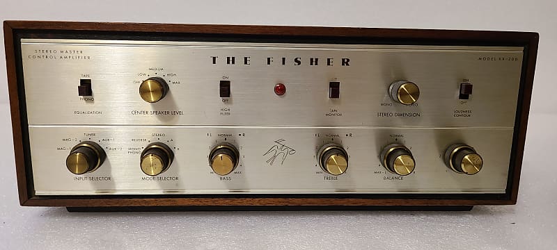 Fully Restored Fisher KX-200 35WPC Stereo Integrated Tube Amp - Classic  Fisher Looks And Incredible All Tube Performance, All Original Telefunken  ...