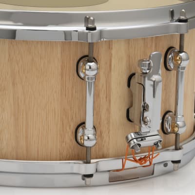 Pearl StaveCraft 14"x6.5" Thai Oak Stave Snare Drum Hand-Rubbed Natural Finish | Authorized Dealer image 4