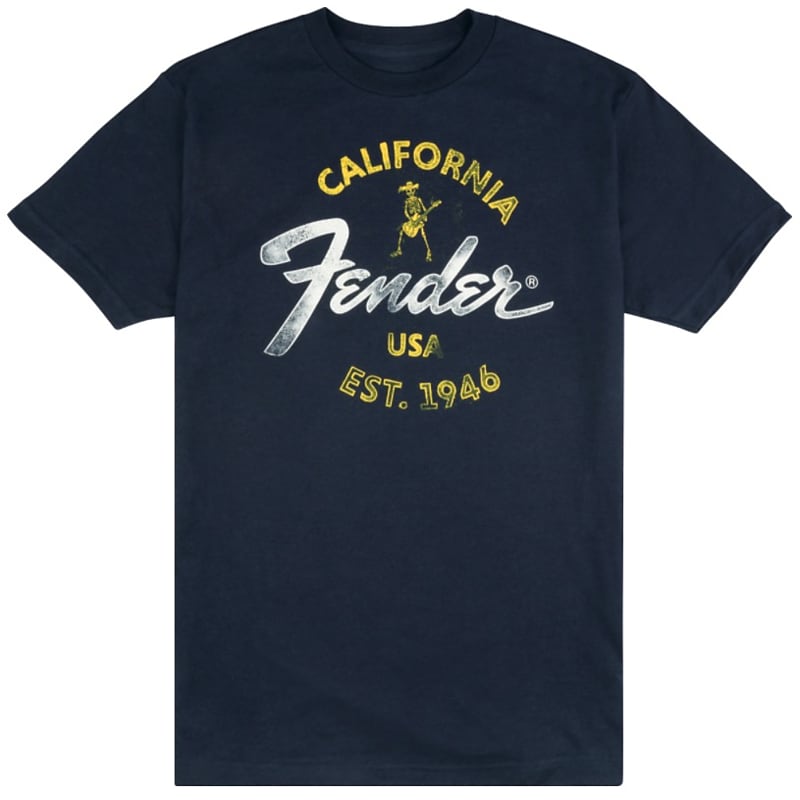 Fender T-Shirt - Baja Blue California - EXTRA LARGE image 1