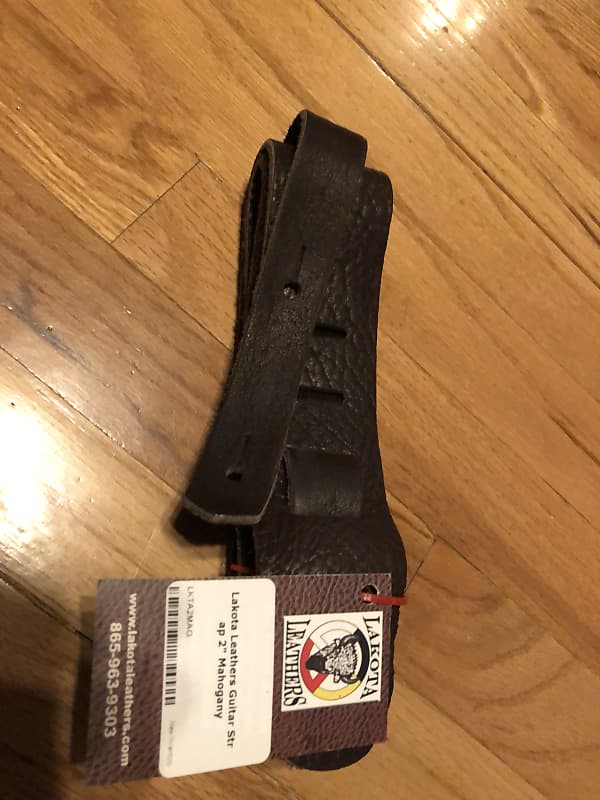 Lakota Leathers Guitar Strap 2" Mahogany Reverb