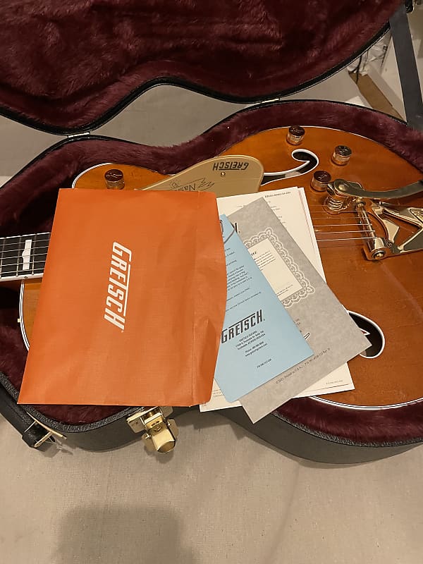 Gretsch G6120TG-DS Players Edition Nashville Hollow Body DS with Bigsby 2021 - Present - Roundup Orange image 1