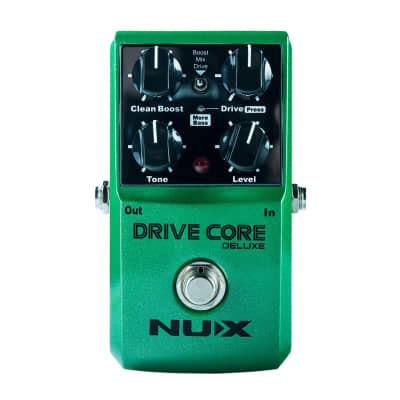 NuX Drive Core Deluxe Analog Overdrive & Booster Effects Pedal image 1