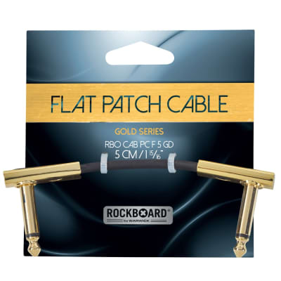 RockBoard Flat Patch Cables 1.97" Gold - 3 Pack image 2