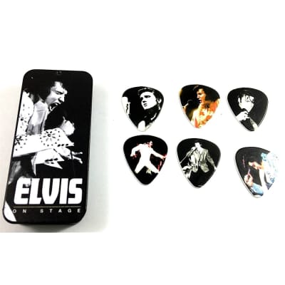 Dunlop EPPT07 Elvis Presley On Stage Guitar Pick Tin (6-Pack)