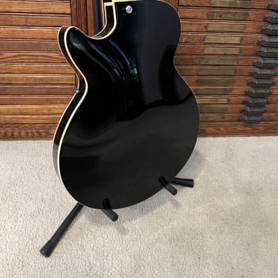 D'Angelico Premier SS Semi-Hollowbody Electric Guitar Purchased New in 2018 - Black image 2