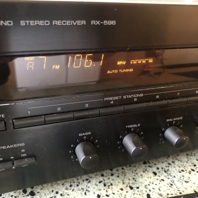 Super Clean Yamaha RX 596 Stereo AM FM Receiver w Remote and Manual - Phono Ready - Works - 80 W image 2