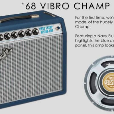 Fender '68 Custom Pro Vibro Champ Reverb FSR Limited Edition 5-Watt 1x10