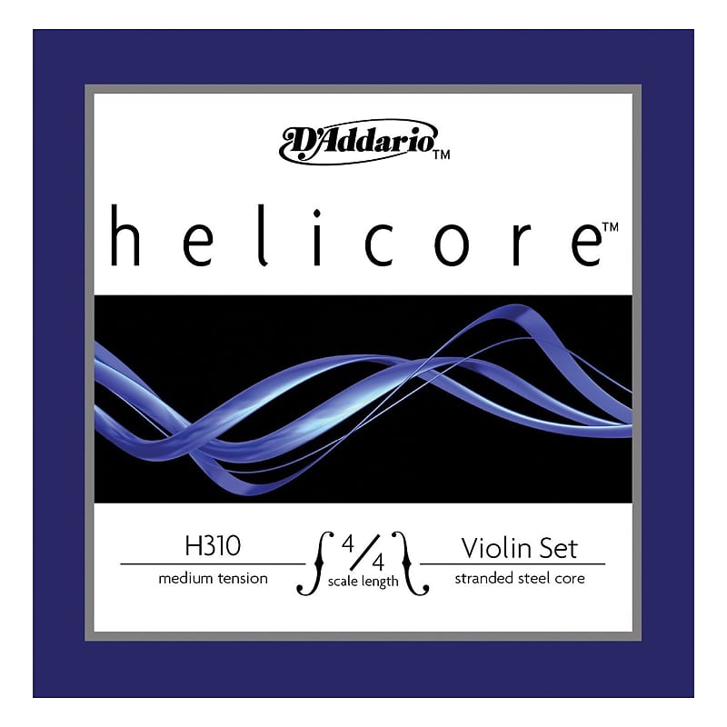 D'Addario H310 Helicore 4/4 Scale Violin Medium Tension Set of Strings image 1