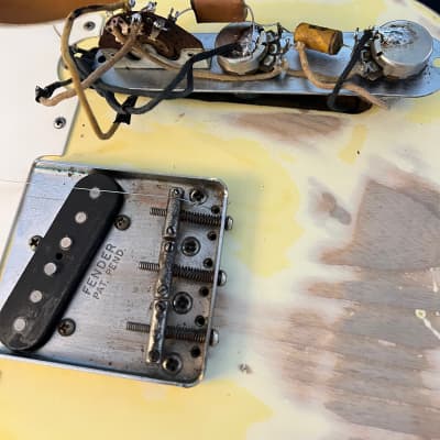 fender telecaster 1957 blond that had overpaint removed image 23