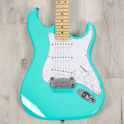 Mint G&L USA Legacy Guitar, Quartersawn Maple Fretboard Modern Classic Neck Turquoise image 2
